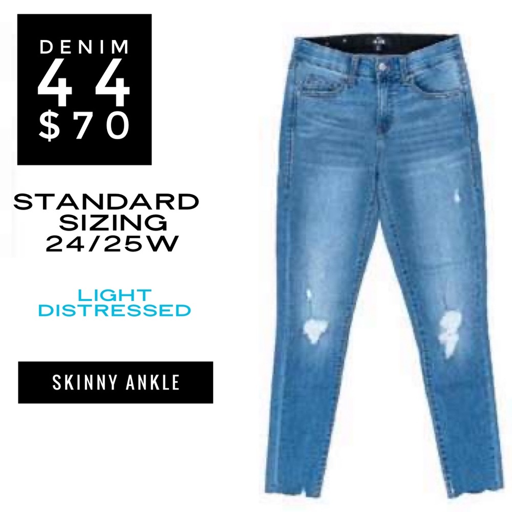 Lularoe skinny ankle distressed denim